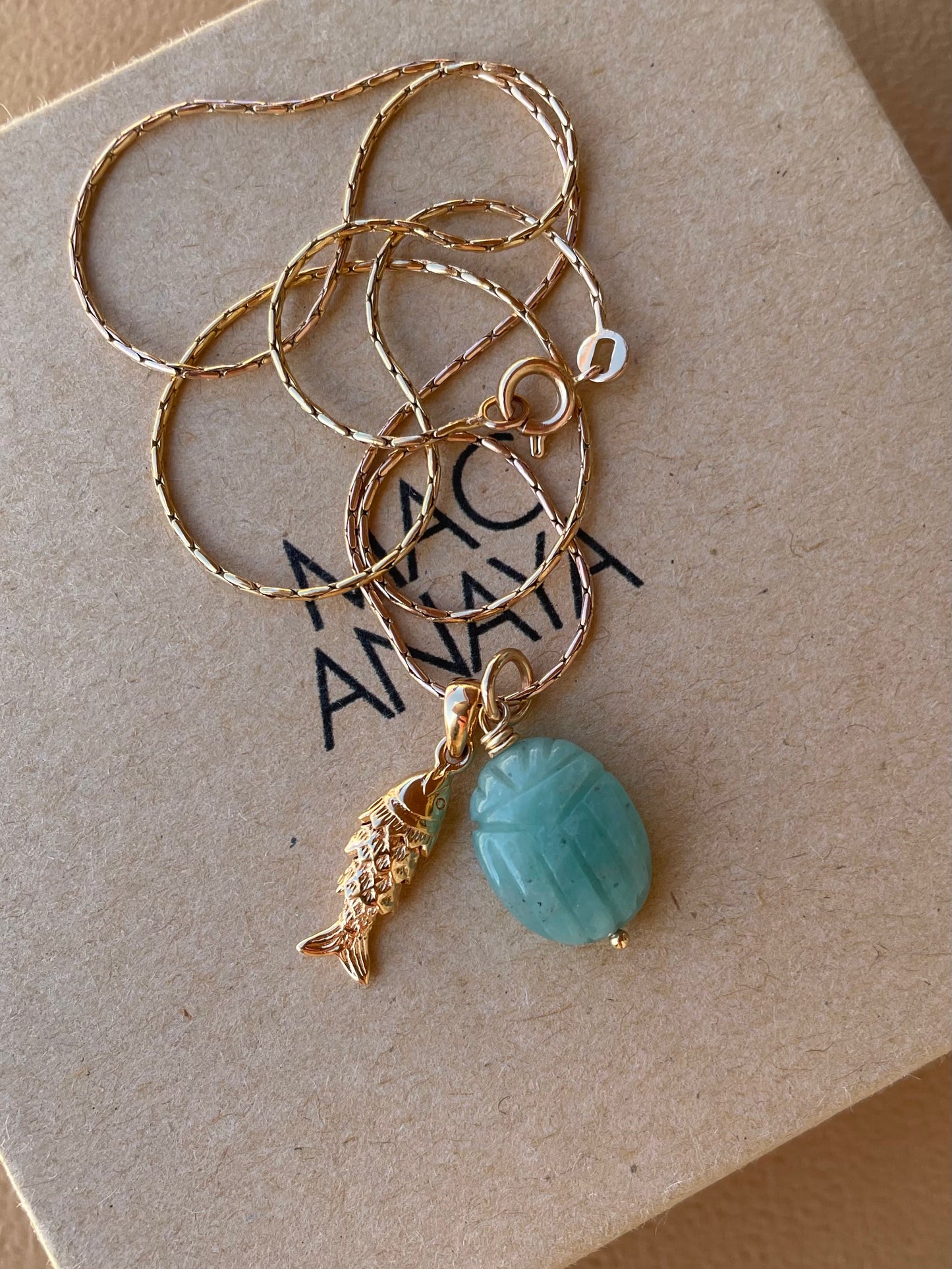 Colgante Escarabajo Amazonita