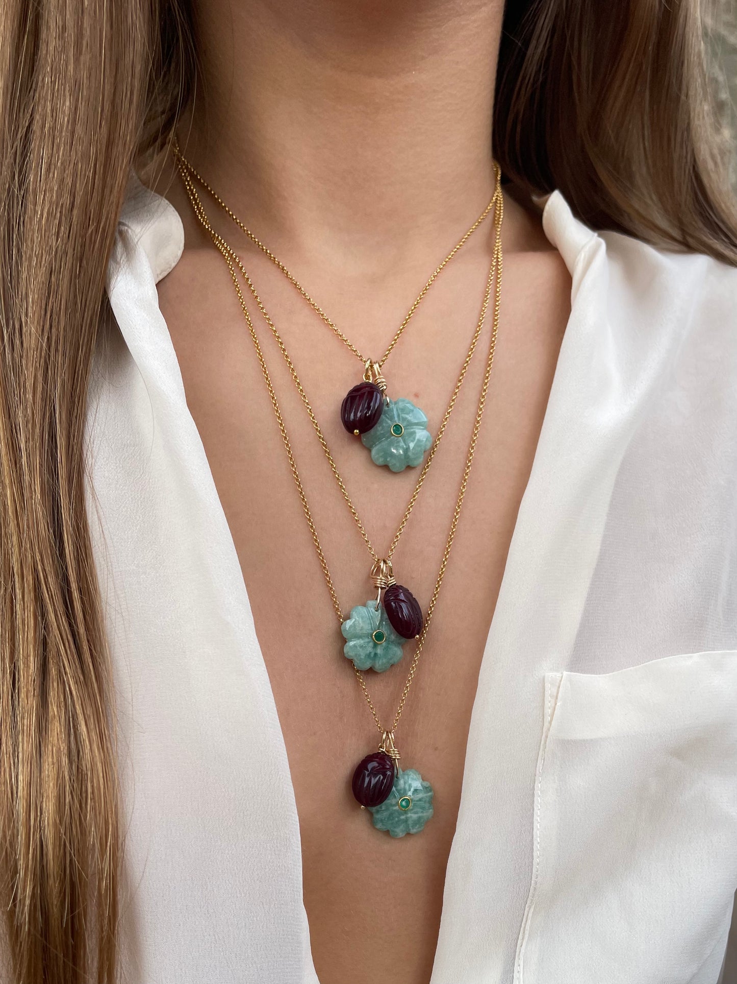 Fortunato Amazonite Necklace
