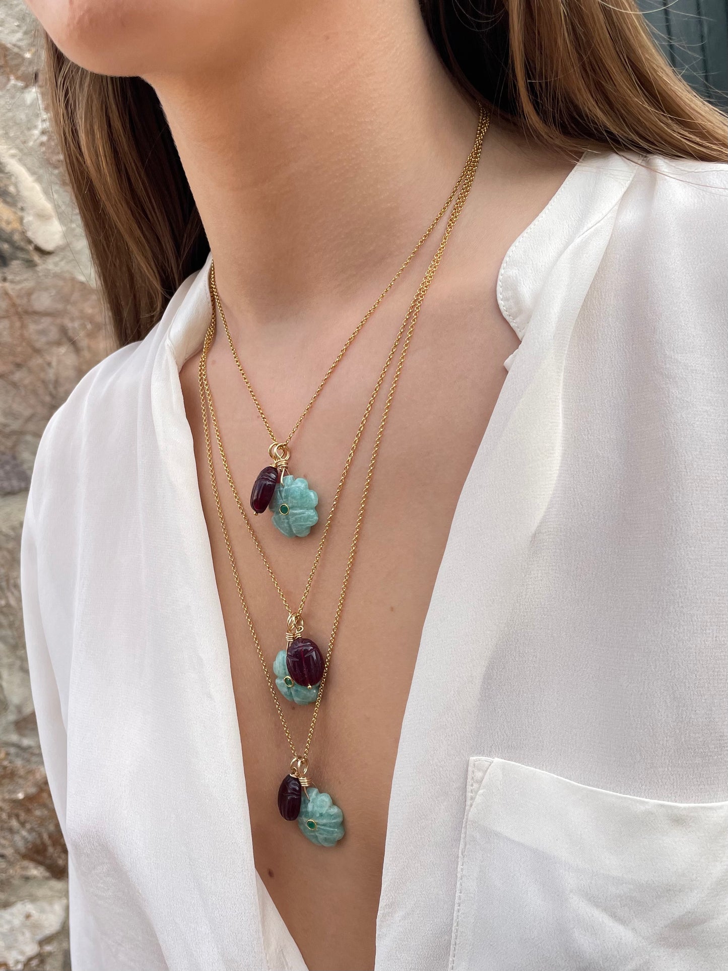 Fortunato Amazonite Necklace