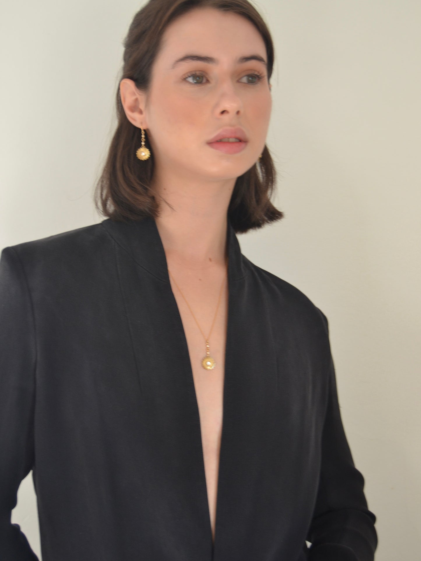 Pendientes Baby Sun Gold