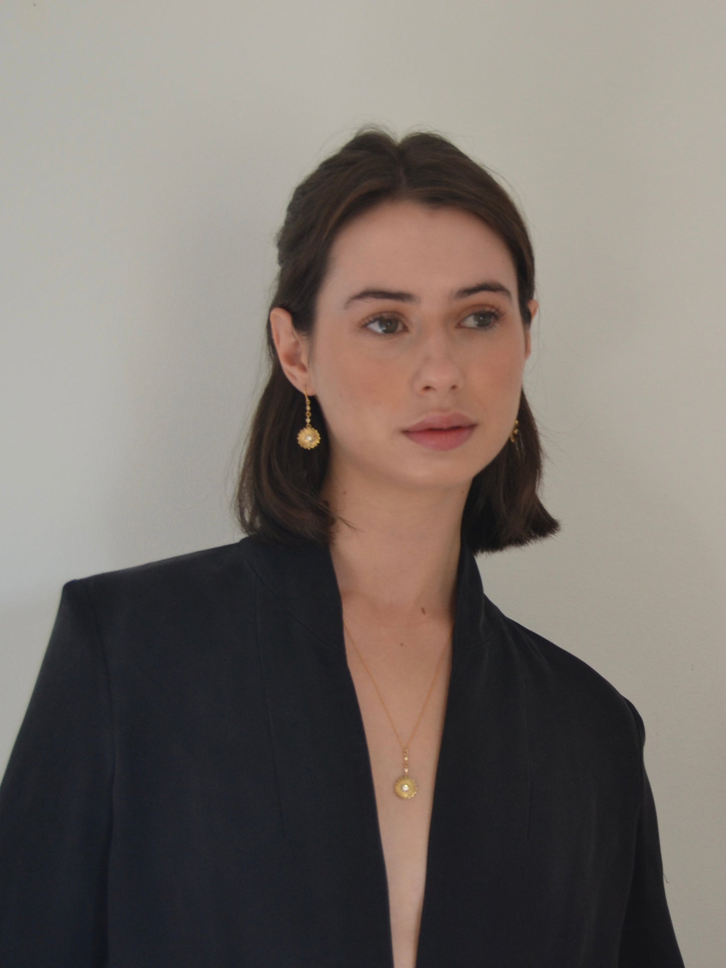 Pendientes Baby Sun Gold