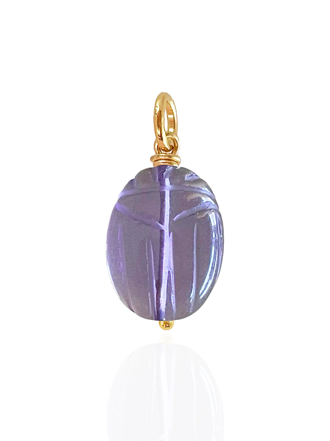 Amethyst Beetle Pendant