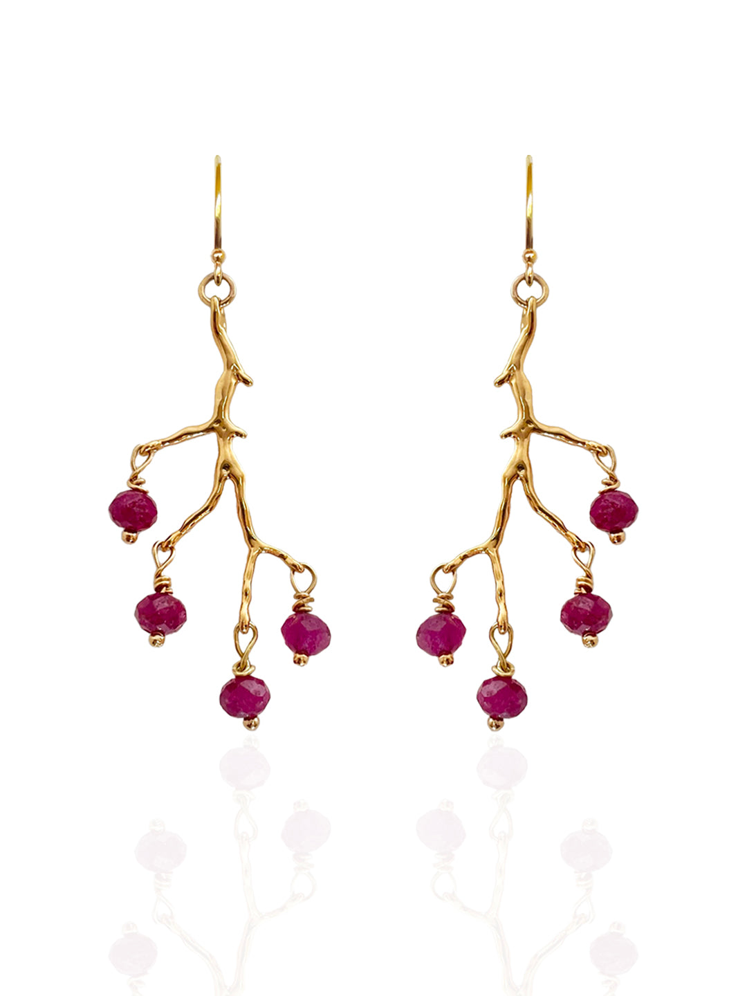 Pendientes Amulette Rubí