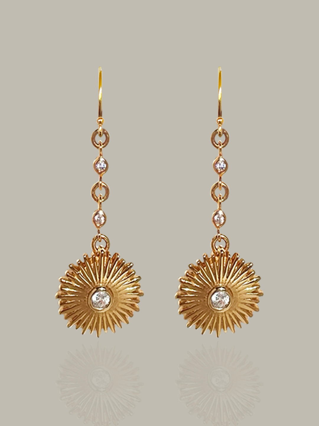 Pendientes Baby Sun Gold