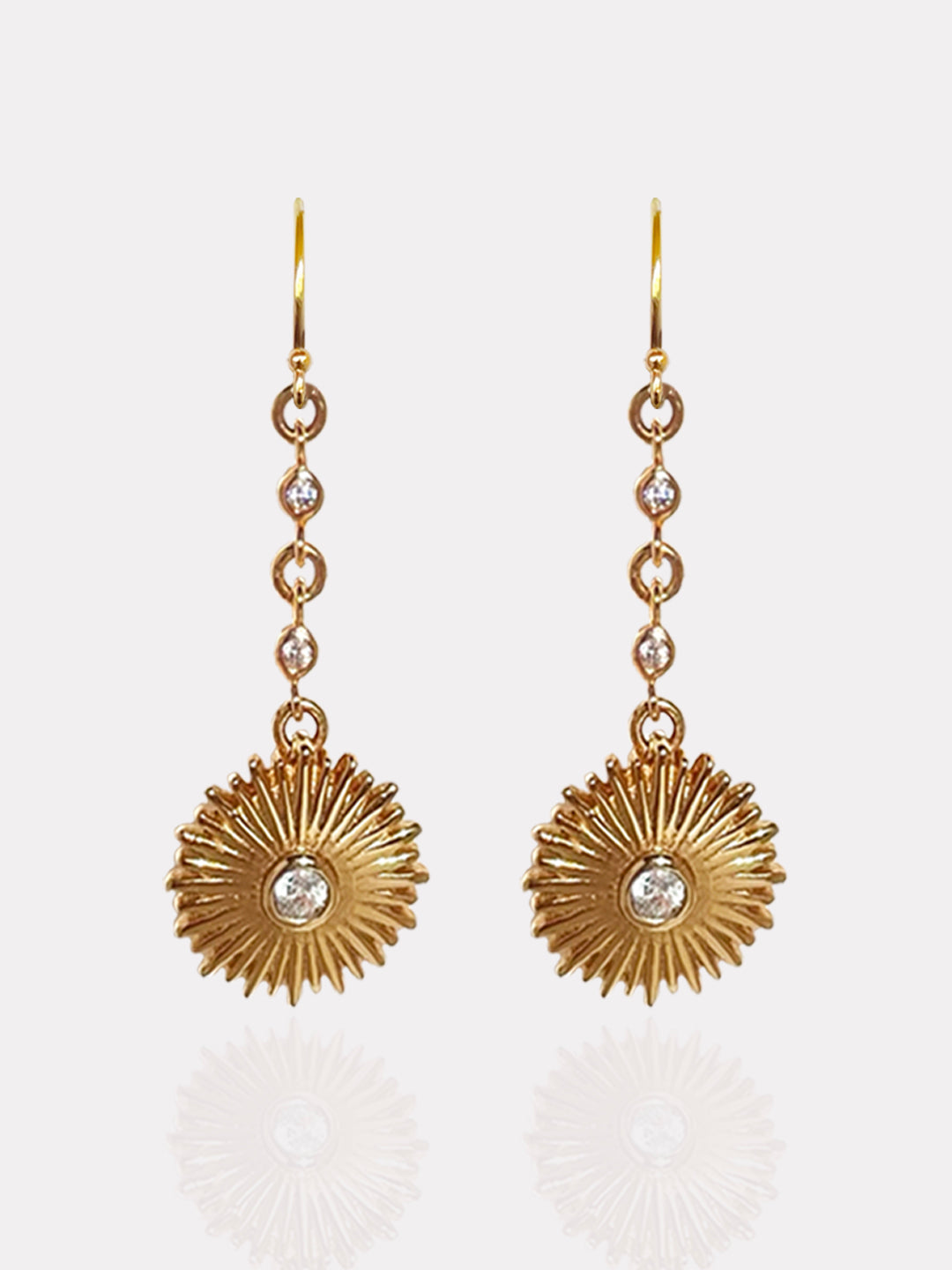 Pendientes Baby Sun Gold