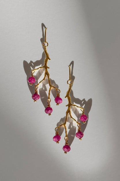 Ruby Amulette Earrings