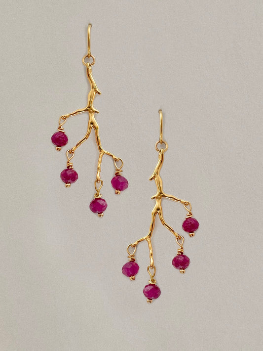 Ruby Amulette Earrings