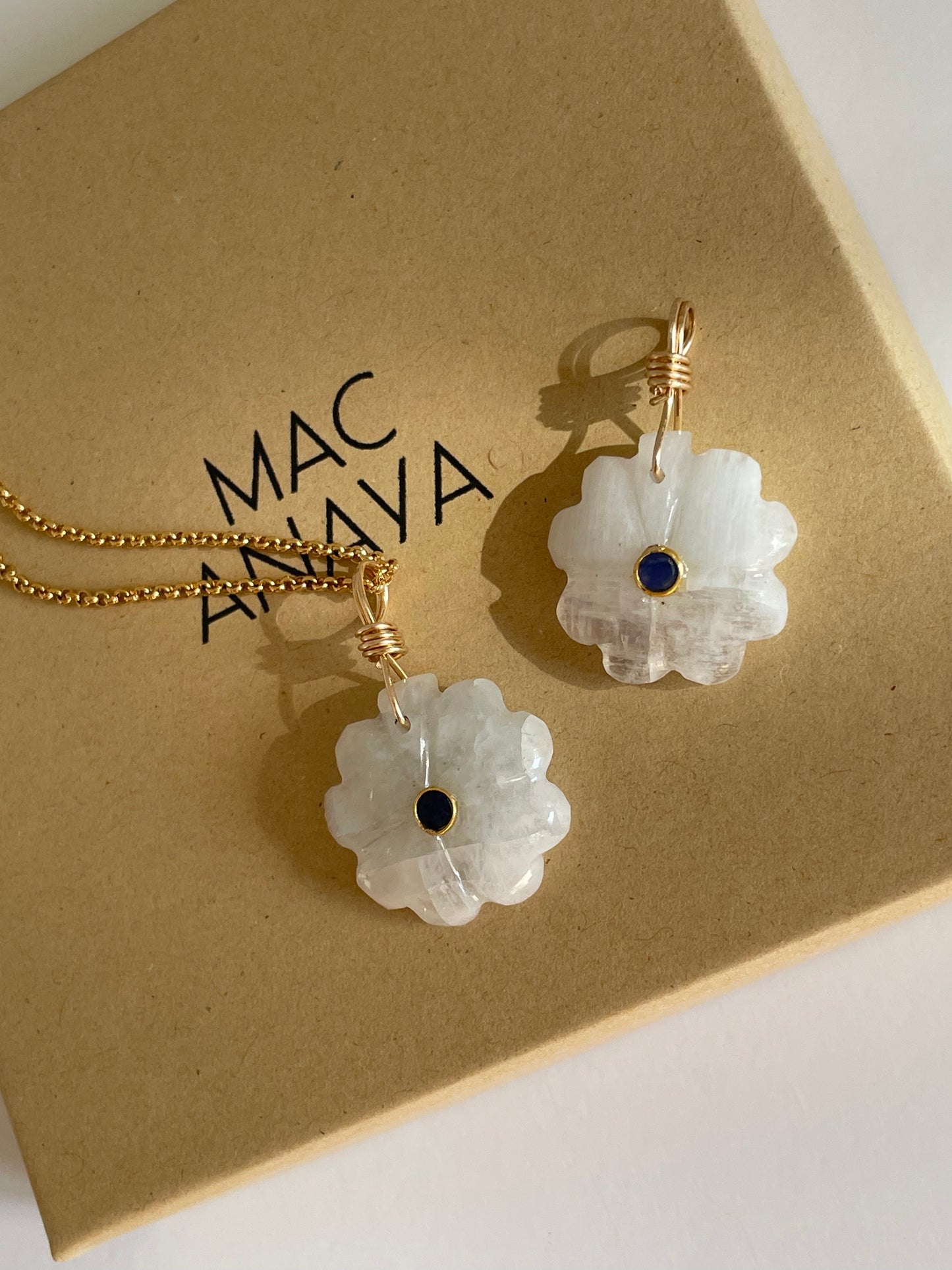 Fortunato Rainbow Moonstone Necklace