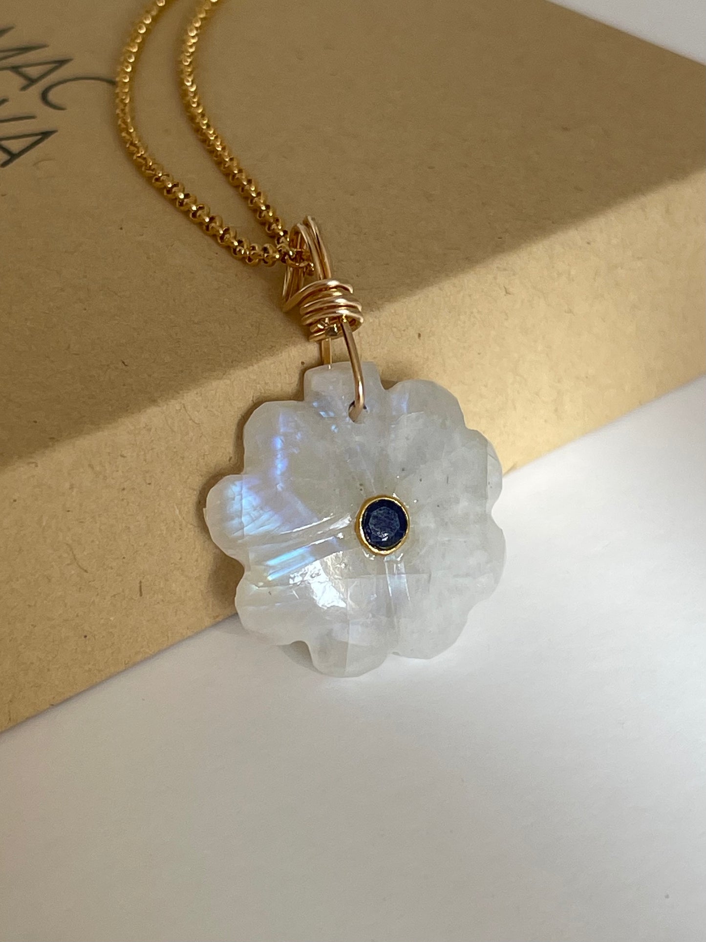 Fortunato Rainbow Moonstone Necklace