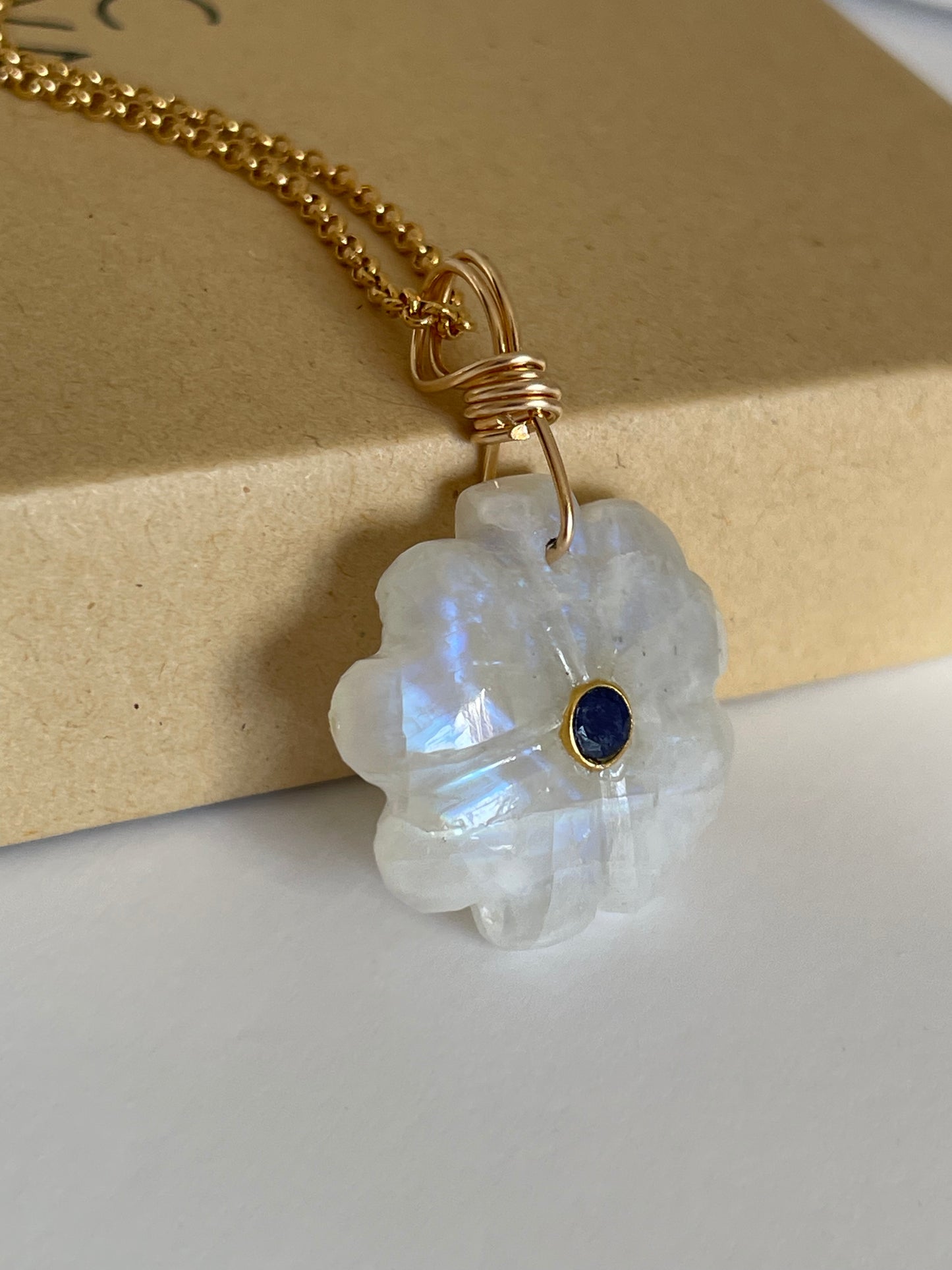 Fortunato Rainbow Moonstone Necklace