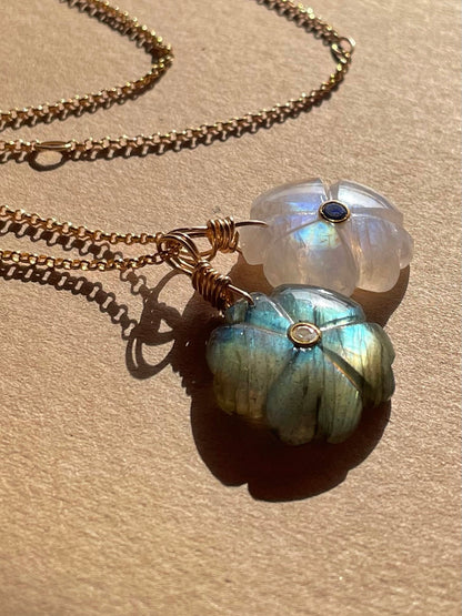 Fortunato Rainbow Moonstone pendant