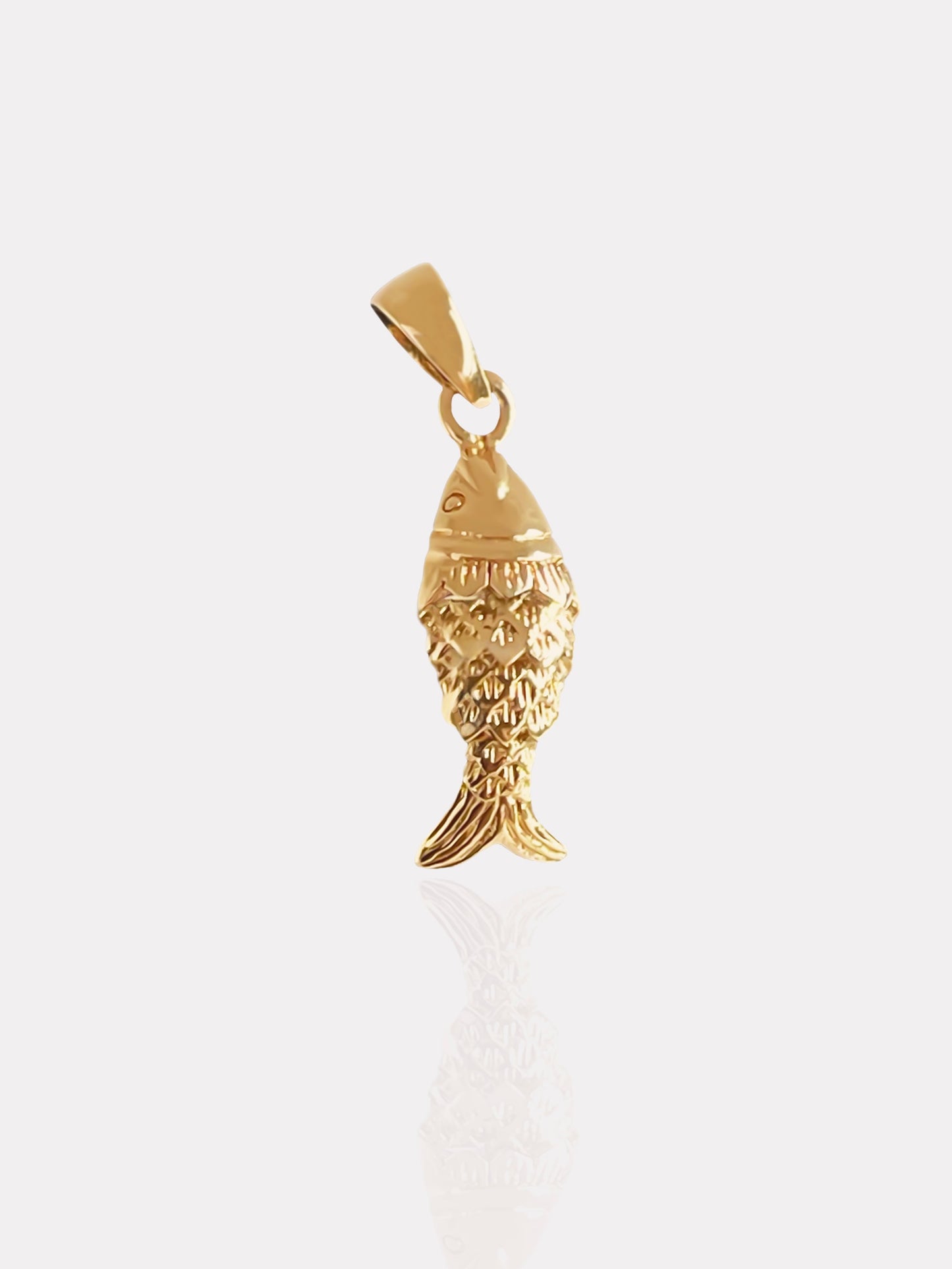 Gold Poisson Pendant