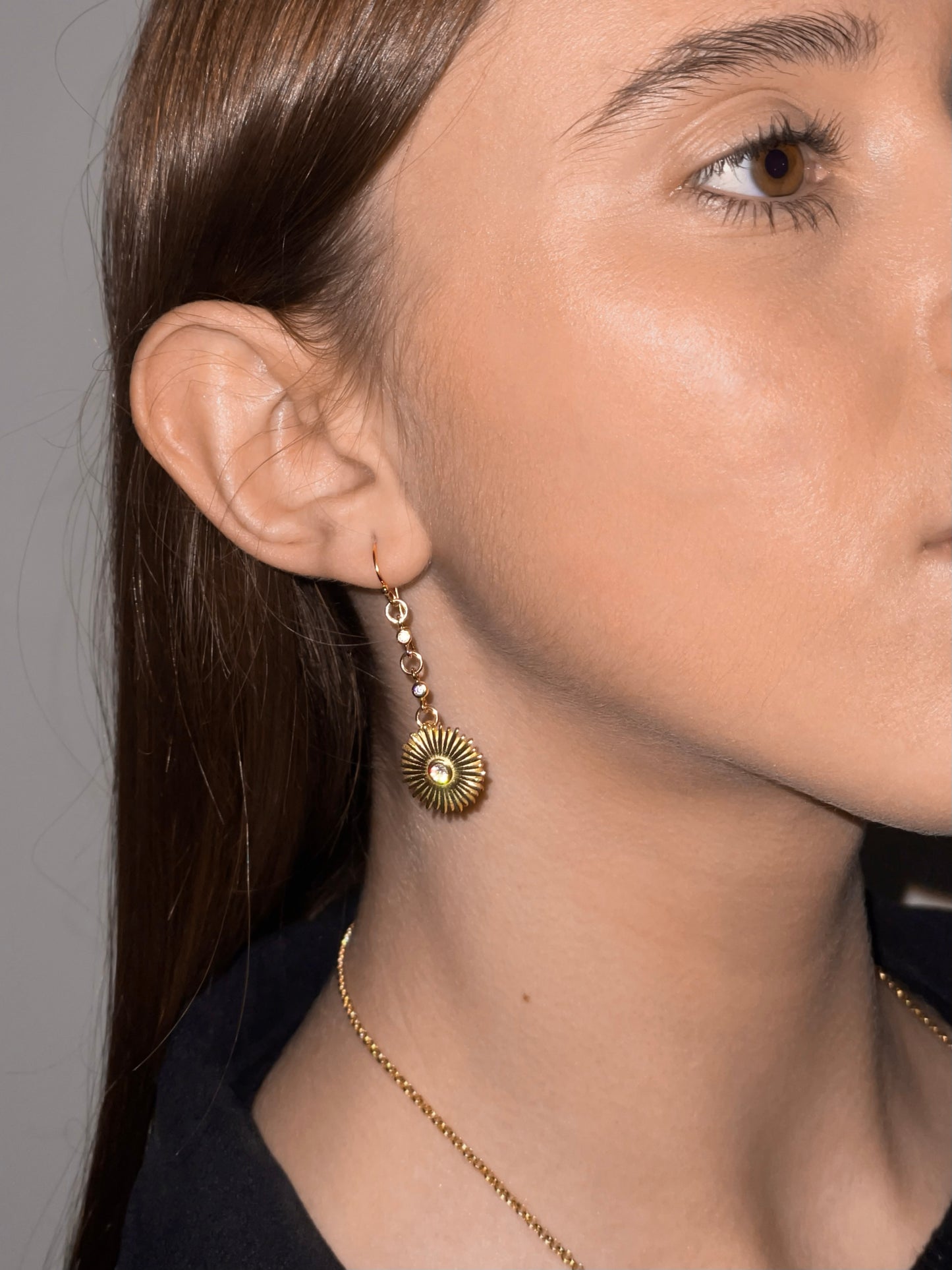 Pendientes Baby Sun Gold