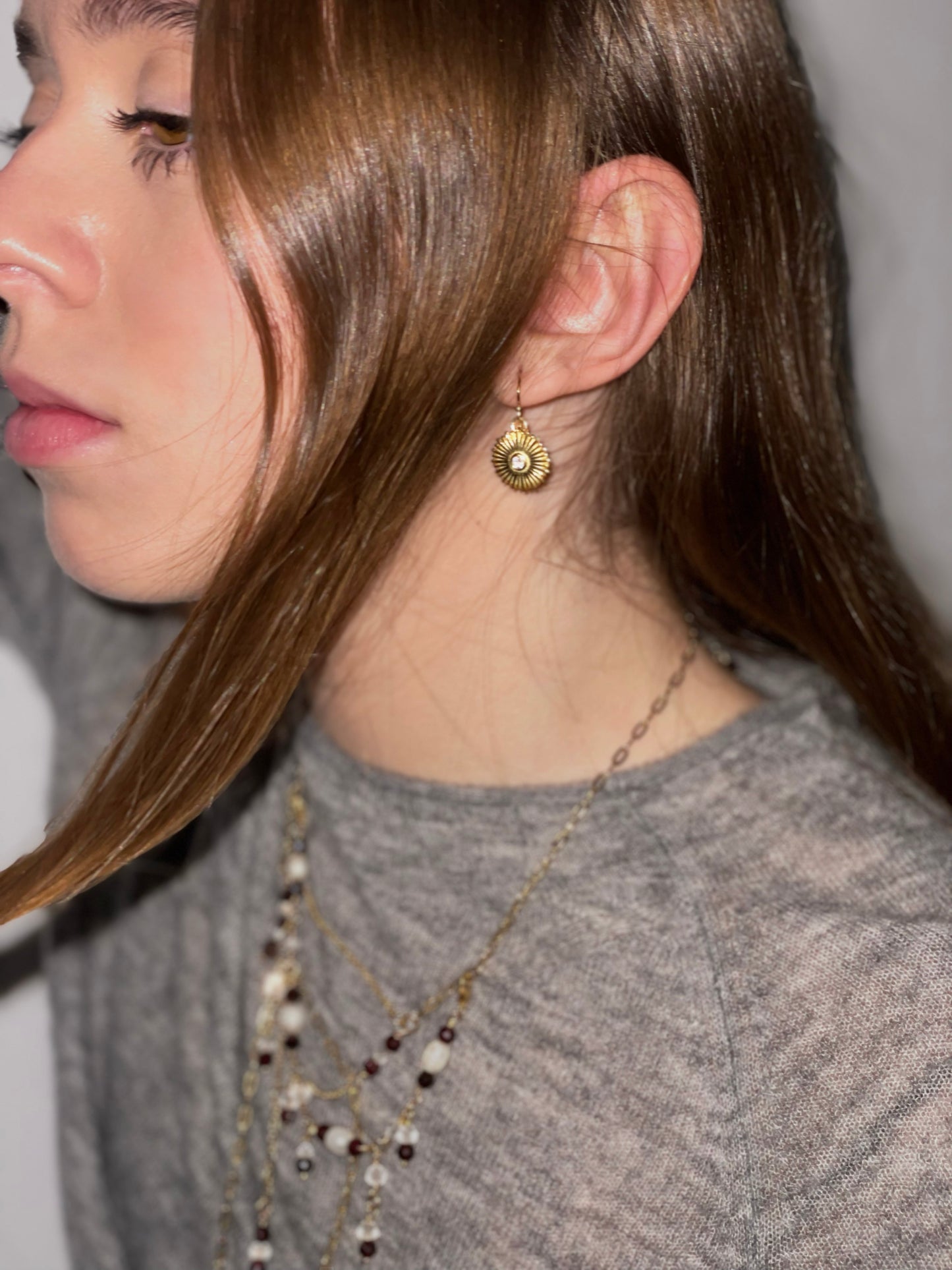 Pendientes Baby Sun Gold Short