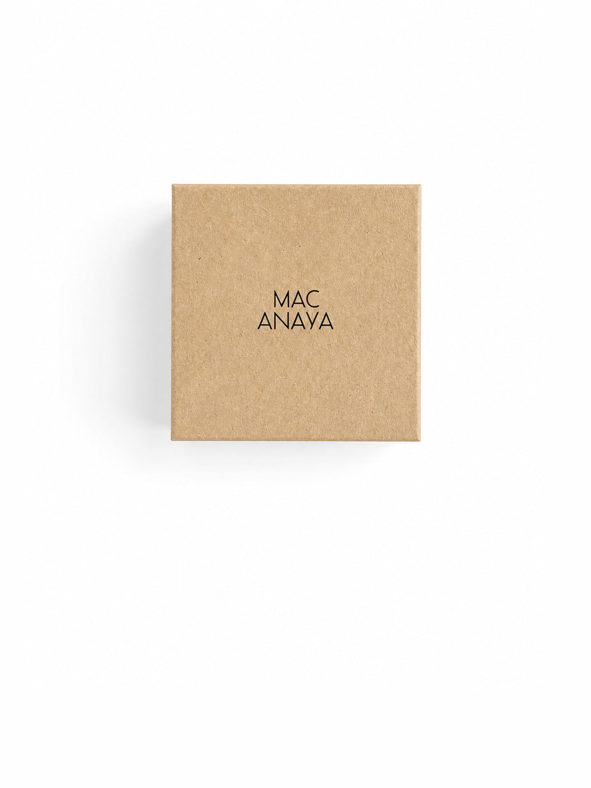 Caja packaging joyas Mac Anaya.