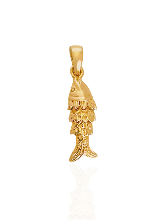 Gold Poisson Pendant