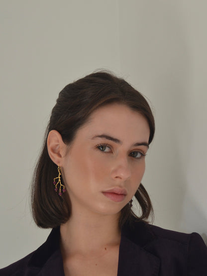 Pendientes Amulette Rubí