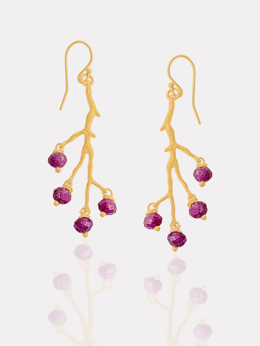 Ruby Amulette Earrings
