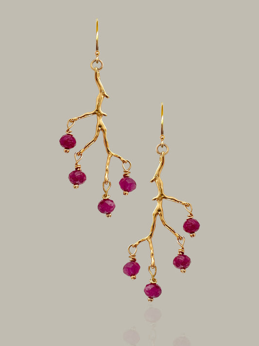 Ruby Amulette Earrings