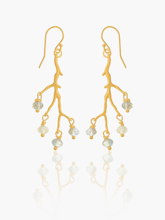 PENDIENTES AMULETTE LABRADORITA