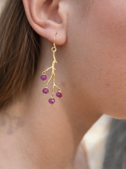 Ruby Amulette Earrings