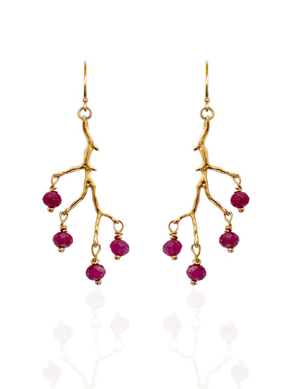 Pendientes Amulette Rubí