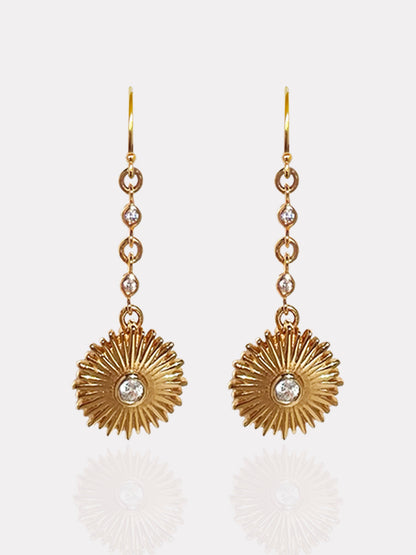 Pendientes Baby Sun Gold
