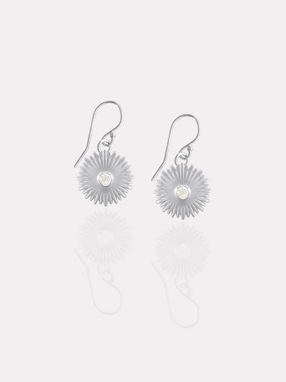 Baby Sun Silver Earrings