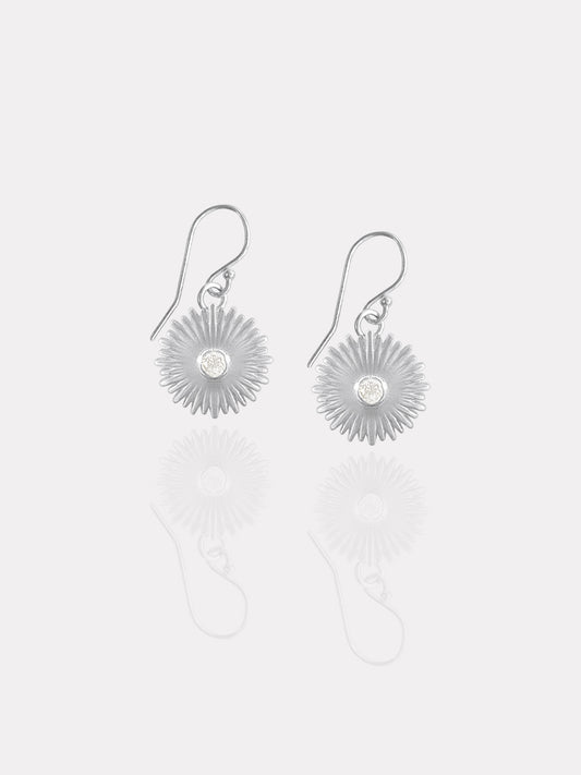 Baby Sun Silver Earrings