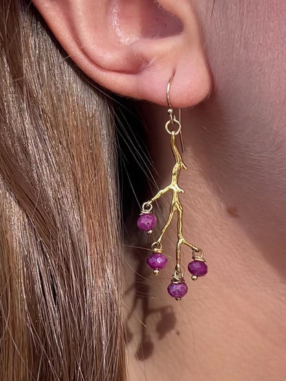 Ruby Amulette Earrings