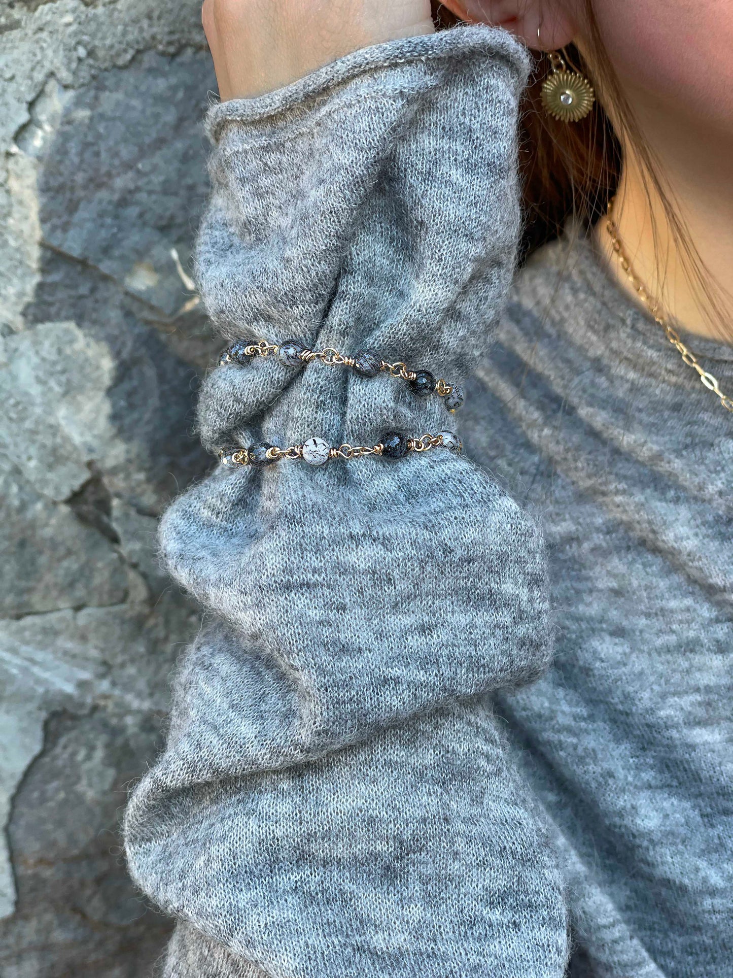 Pulsera Cuarzo Noche